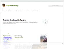 Tablet Screenshot of ozziehunting.com